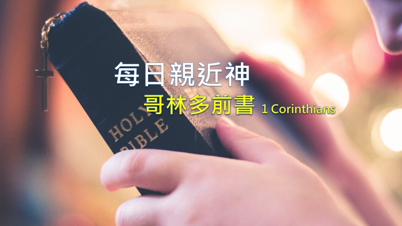 Read more about the article 每日親近神 2022/03/13 哥林多前書 第11天